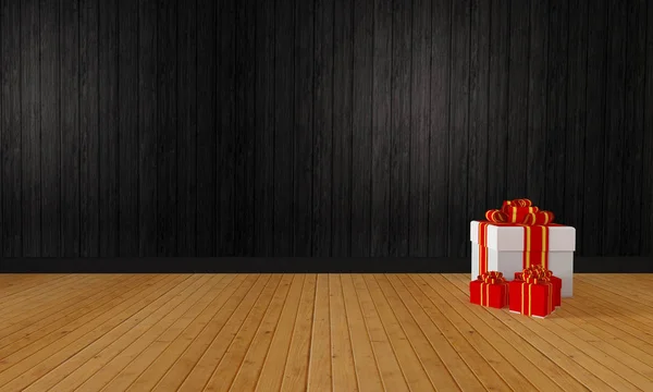 Hediye kutusu Festivali-3d render ve kutlama