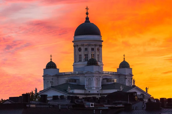 Helsinki Katedrali, Finlandiya, günbatımı