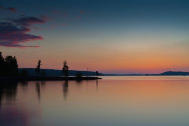 Lahti, Finlandiya için güzel gün batımı 