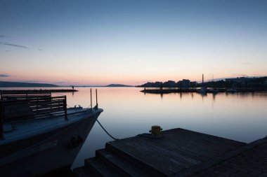 Lahti, Finlandiya için güzel gün batımı 