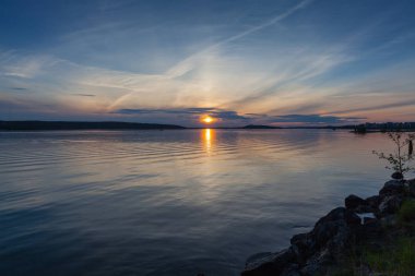 Lahti, Finlandiya için güzel gün batımı 
