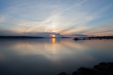 Lahti, Finlandiya için güzel gün batımı 