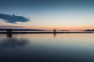 Lahti, Finlandiya için güzel gün batımı 