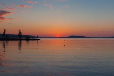 Lahti, Finlandiya için güzel gün batımı 