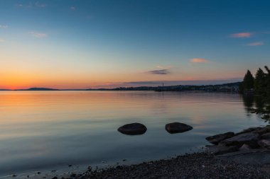 Lahti, Finlandiya için güzel gün batımı 