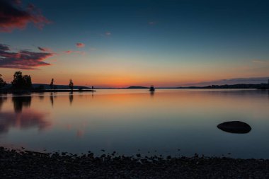 Lahti, Finlandiya için güzel gün batımı 