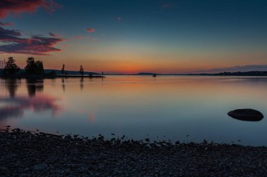 Lahti, Finlandiya için güzel gün batımı 