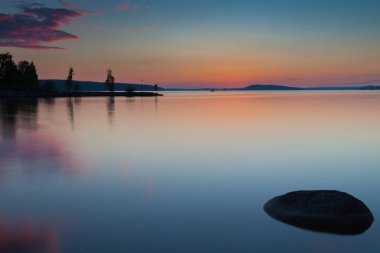 Lahti, Finlandiya için güzel gün batımı 