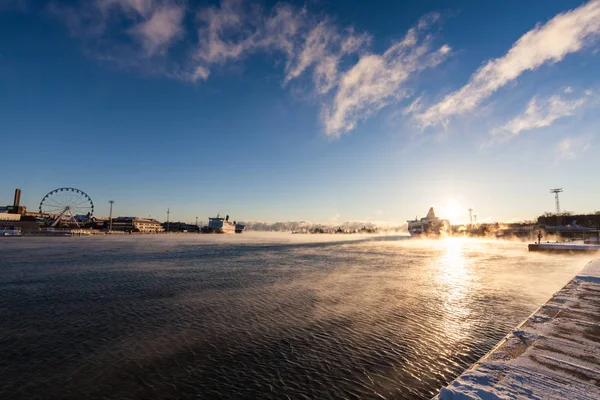 Helsinki kış, gemiler ve buz, dolgu 