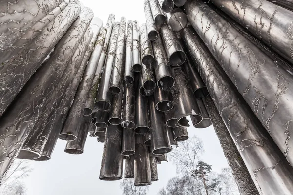 Памятник Сибелиусу (Хельсинки, Финляндия ) — стоковое фото
