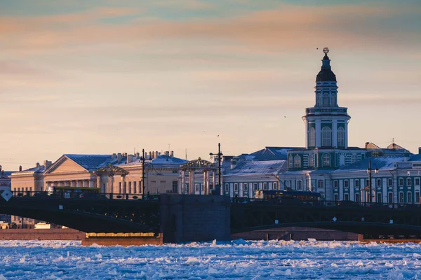 Saint Petersburg Russia Neva River Winter — Stock Photo, Image