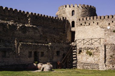 Antik Hıristiyan Tapınağı Svetitskhoveli Ekim 2019, Mtskheta, Georgia