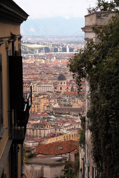 Pohled Město Neapol Staré Schody Městě Neapol Zvané Pedamantina Světového — Stock fotografie