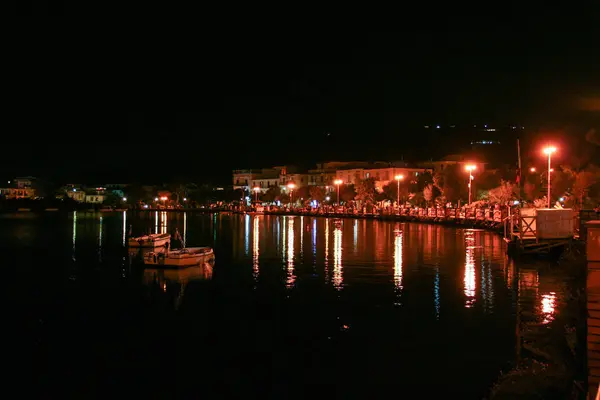 Lago Miseno por la noche — Foto de Stock