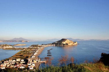 landscape of Miseno from Procida mount clipart