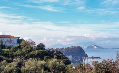 Napoli Körfezi'nin manzara,