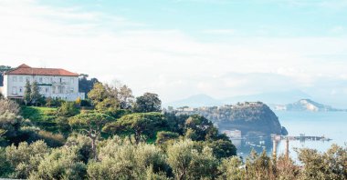 Napoli Körfezi'nin manzara,