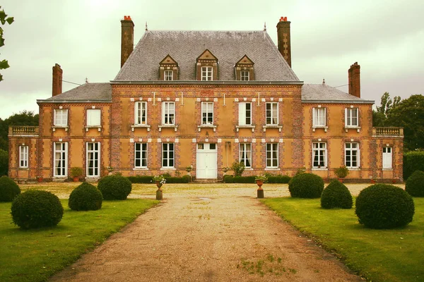 Manor house in Normandie, Rouen, France — стоковое фото