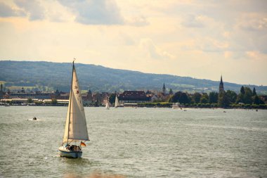 Yelkenli tekneler Constance Gölü
