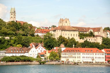 Meersburg Konstanz Gölü üzerinde pitoresk burg