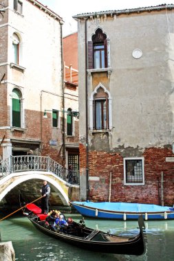 Bir Venice Kanalının görünümü