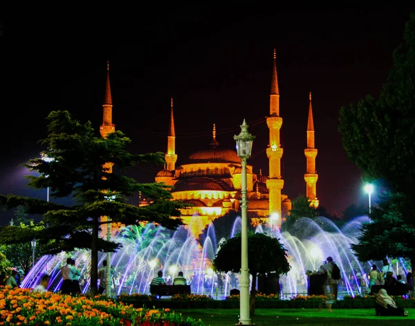Hagia Sofia-moskén på natten — Stockfoto