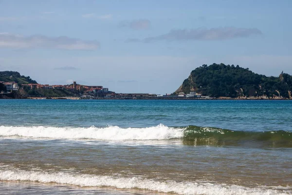 La playa de zarautz — Foto de Stock