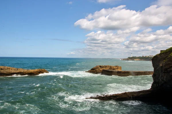 Biarritz kıyı şeridi — Stok fotoğraf