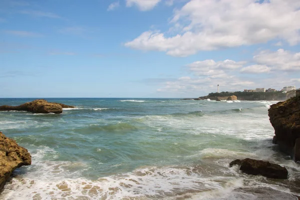 Biarritz kıyı şeridi — Stok fotoğraf