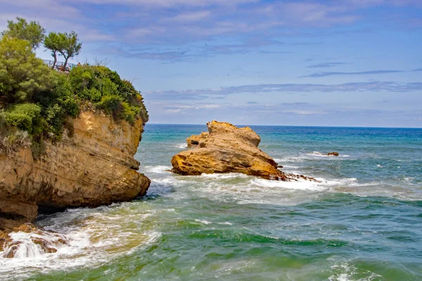 Biarritz kıyı şeridi — Stok fotoğraf