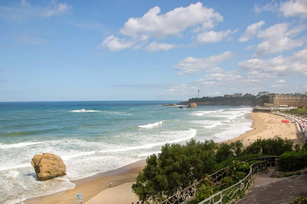 La gran plage, la gran playa de Biarritz — Foto de Stock