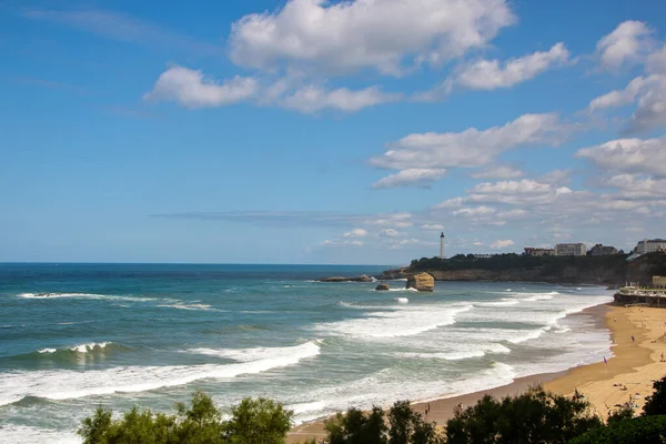 La grande plage, the great beach of Biarritz — Stock Photo, Image