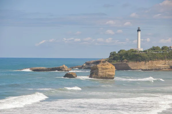 La grande plage, Biarritz 'in büyük plajı. — Stok fotoğraf