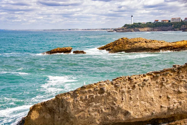 Biarritz kustlinje — Stockfoto