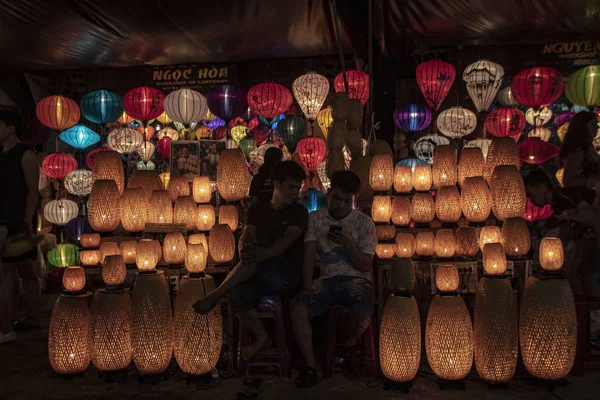 Hoi Vietnam Agosto 2019 Faroles Tradicionales Papel Casco Antiguo Por —  Fotos de Stock