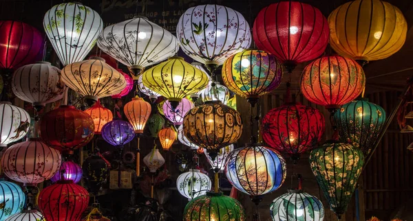 Traditional Paper Lanterns Hoi Old Quarter Vietnam — Stock Photo, Image