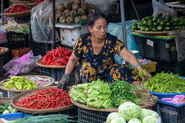 Mercado de Dong Ba — Foto de Stock