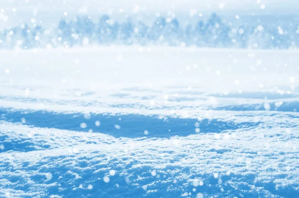Helle, schneebedeckte Landschaft — Stockfoto