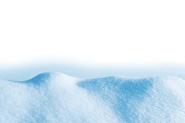 Snödriva på vit bakgrund — Stockfoto