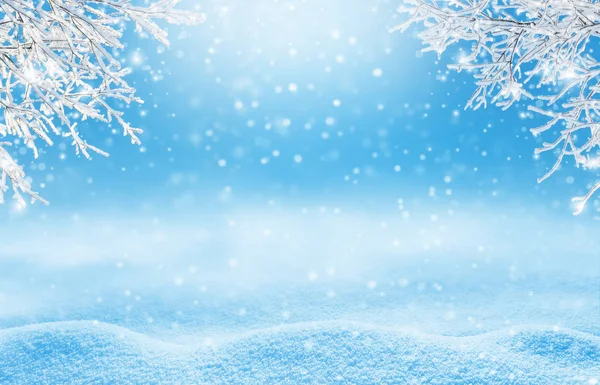 Winter christmas landschap — Stockfoto