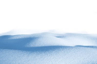 Beyaz arka planda Snowdrifts