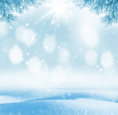 Kış parlak arka plan.