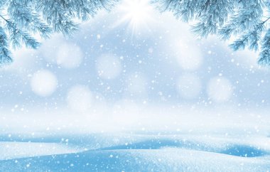 Kış parlak arka plan.