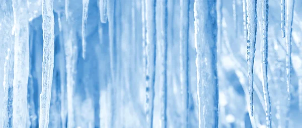 Donmuş buz sarkıtları arka plan — Stok fotoğraf