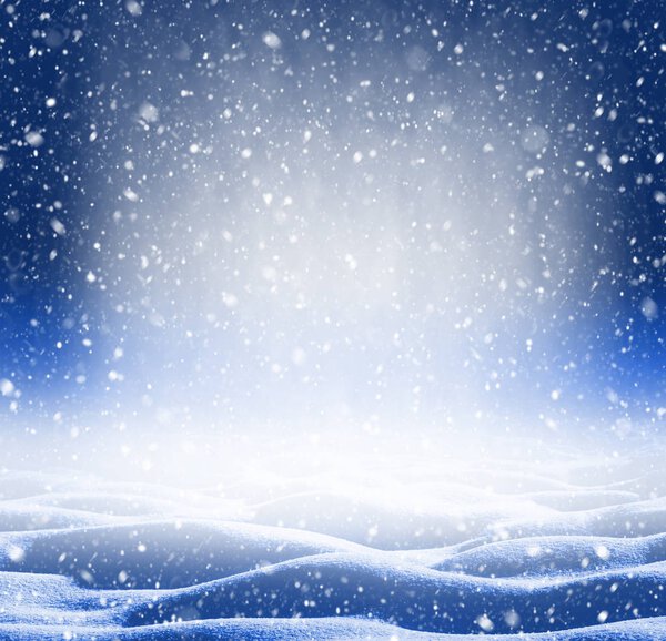 Winter bright background.