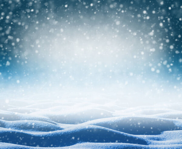 Winter bright background.