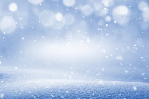 Fondo Navidad Invierno Con Nieve Ventisca — Foto de Stock