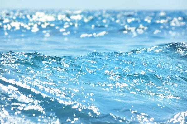 Морський Пейзаж Хвилями Піною Березі — стокове фото