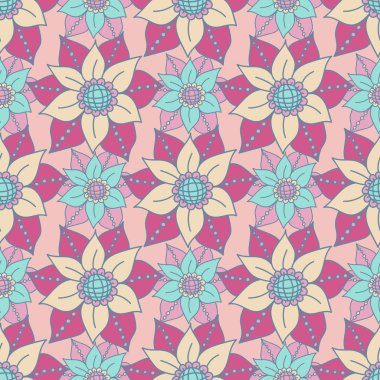 Zentangle soyut çiçek. Doodle çiçek. Vektör çizim