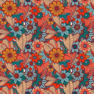 Zentangle soyut çiçek. Doodle çiçek. Vektör çizim